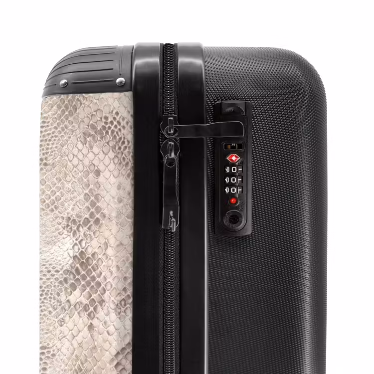 Suitcase - Snake - Pattern - Beige — 6
