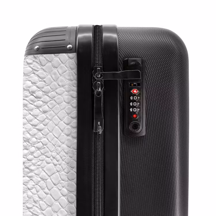 Suitcase - Snake - Pattern - White — 6