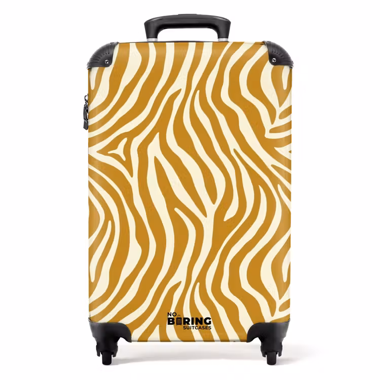 Suitcase - Zebra - Classic - Ochre - Yellow — 1
