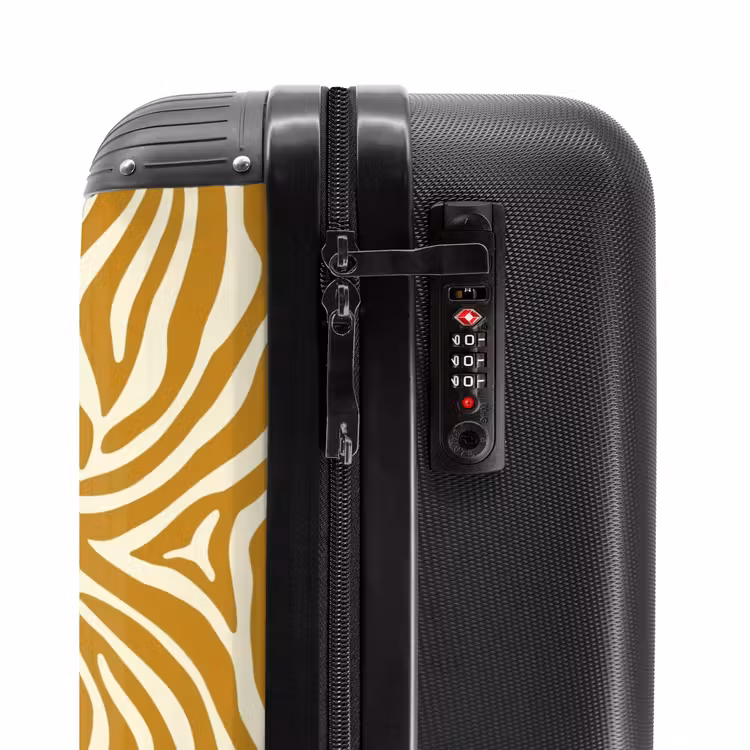 Suitcase - Zebra - Classic - Ochre - Yellow — 6