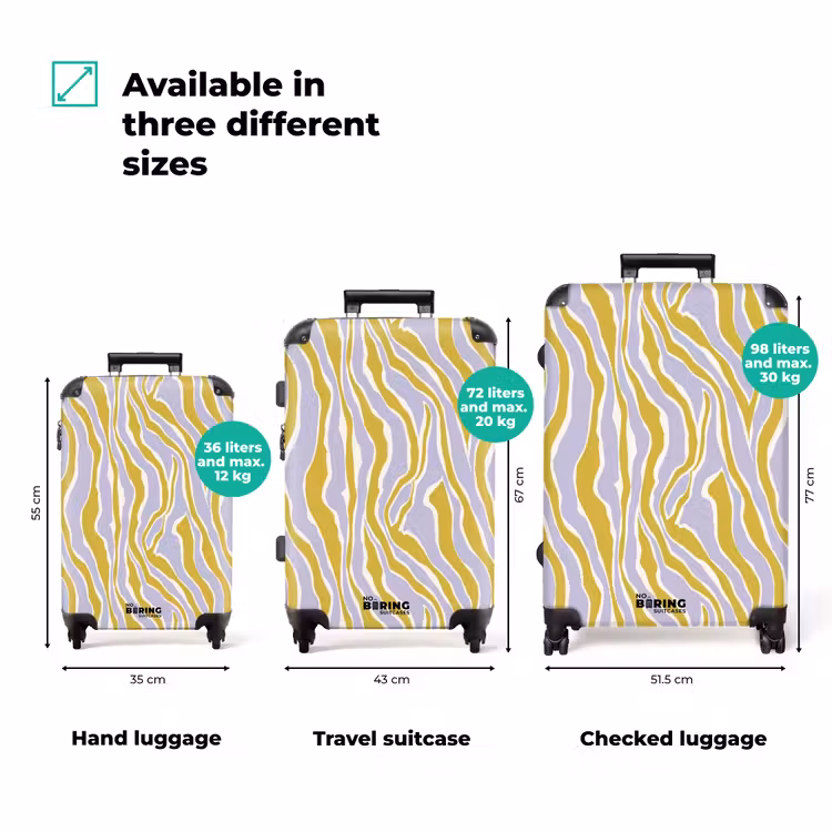 Suitcase - Zebra - Modern - Multicolored — 3