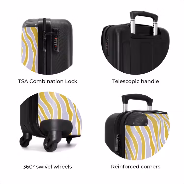 Suitcase - Zebra - Modern - Multicolored — 8