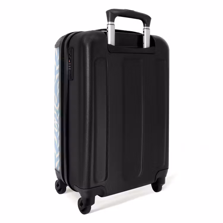 Suitcase - Zebra - Motif - Blue - White — 4