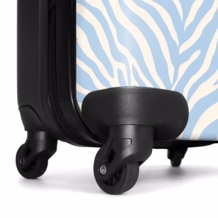 Suitcase - Zebra - Motif - Blue - White — 7