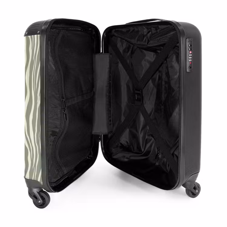 Suitcase - Zebra - Motif - Green — 5