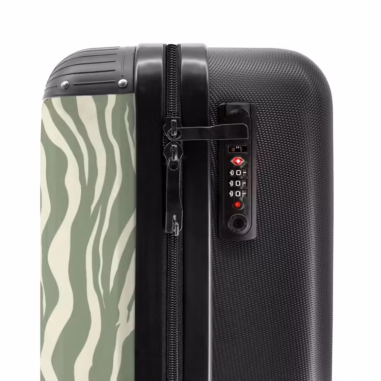 Suitcase - Zebra - Motif - Green — 6