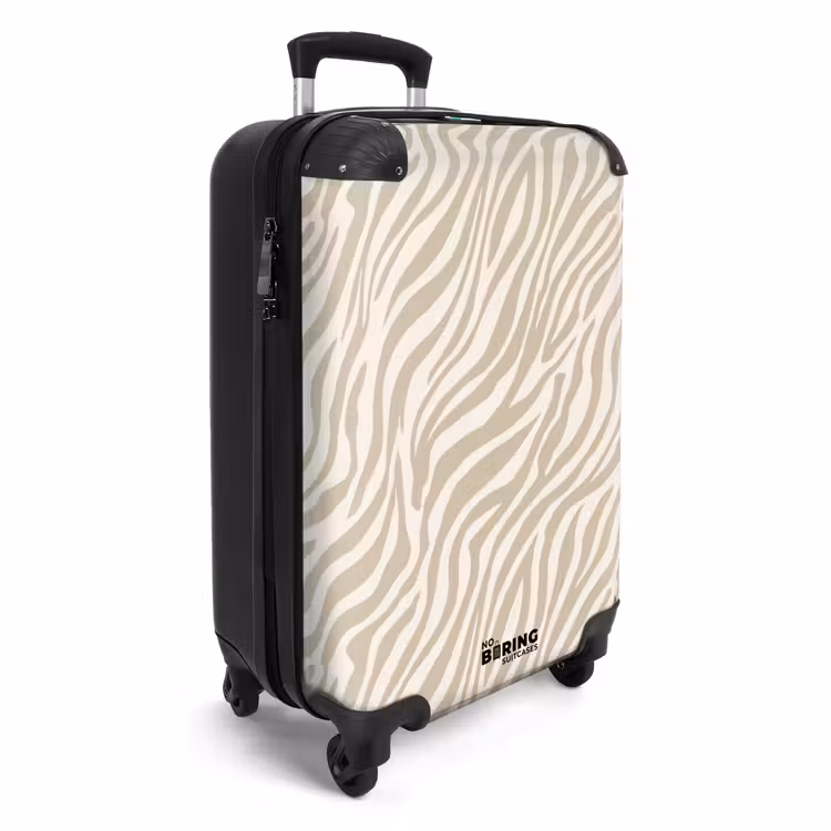 Suitcase - Zebra - Pattern - Beige — 2