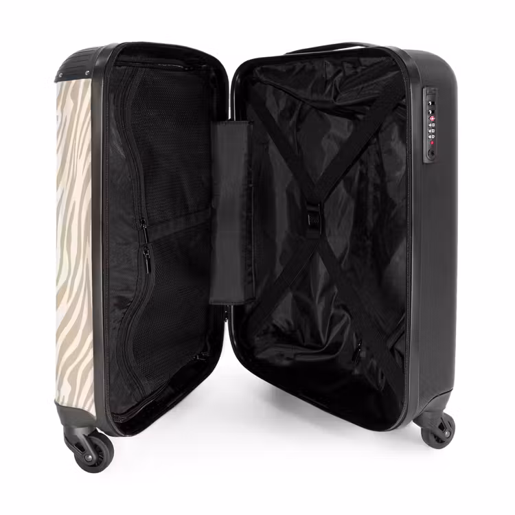 Suitcase - Zebra - Pattern - Beige — 5