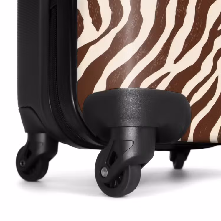 Suitcase - Zebra - Pattern - Black - White — 7