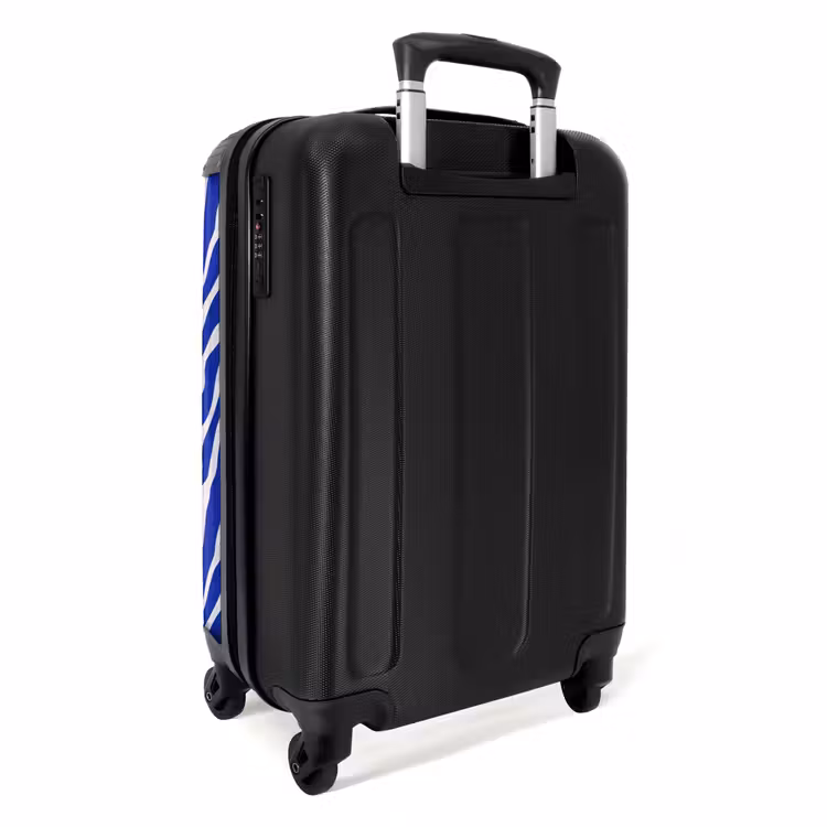 Suitcase - Zebra - Pattern - Cobalt - Blue — 4