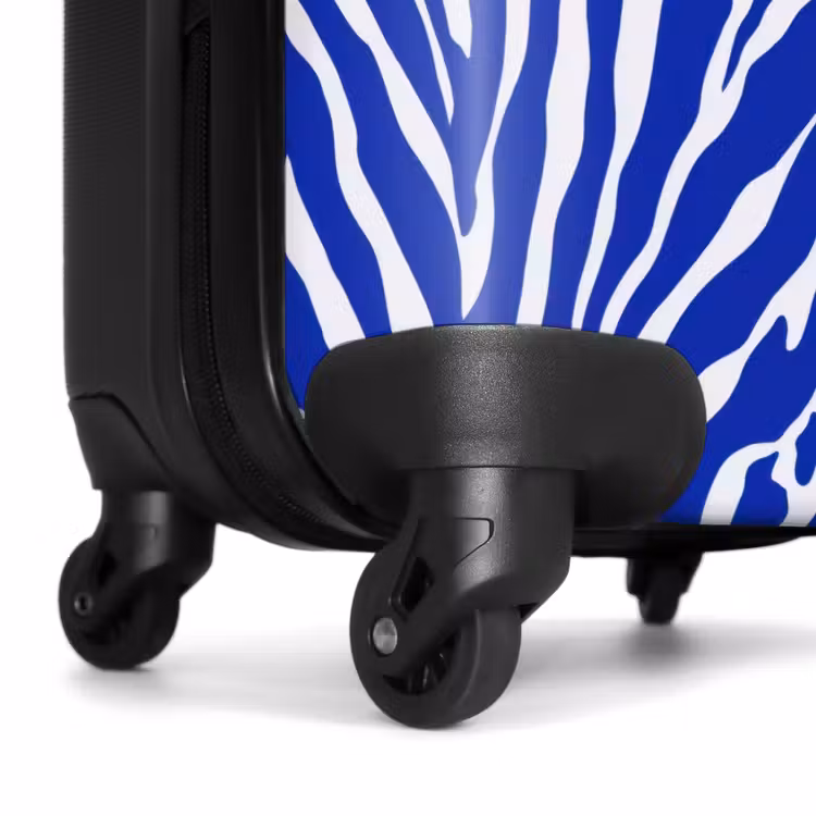 Suitcase - Zebra - Pattern - Cobalt - Blue — 7
