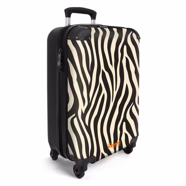 Suitcase - Zebra - Print - Classic - Black — 2