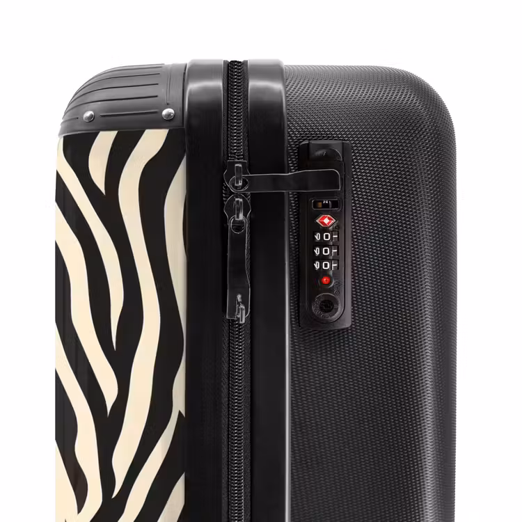 Suitcase - Zebra - Print - Classic - Black — 6