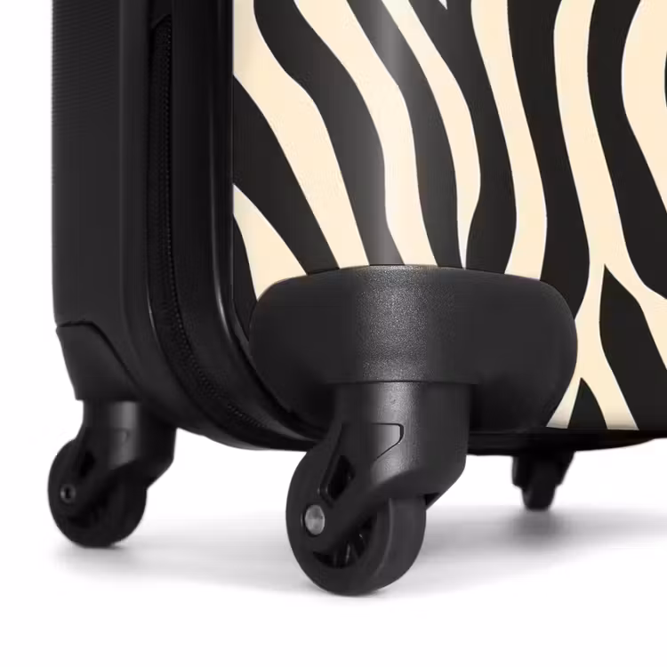 Suitcase - Zebra - Print - Classic - Black — 7