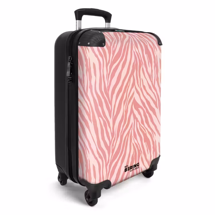 Suitcase - Zebra - Print - Pink — 2
