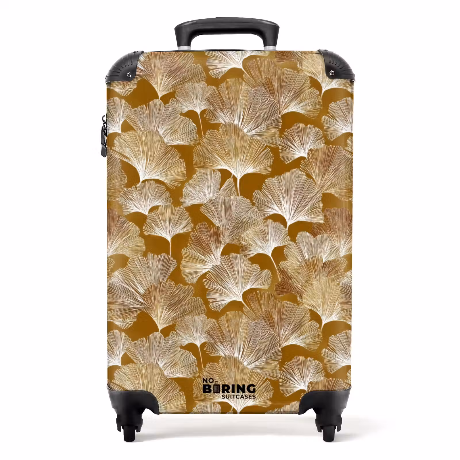 Suitcase - Ginkgo - Leaves - Gold — 1