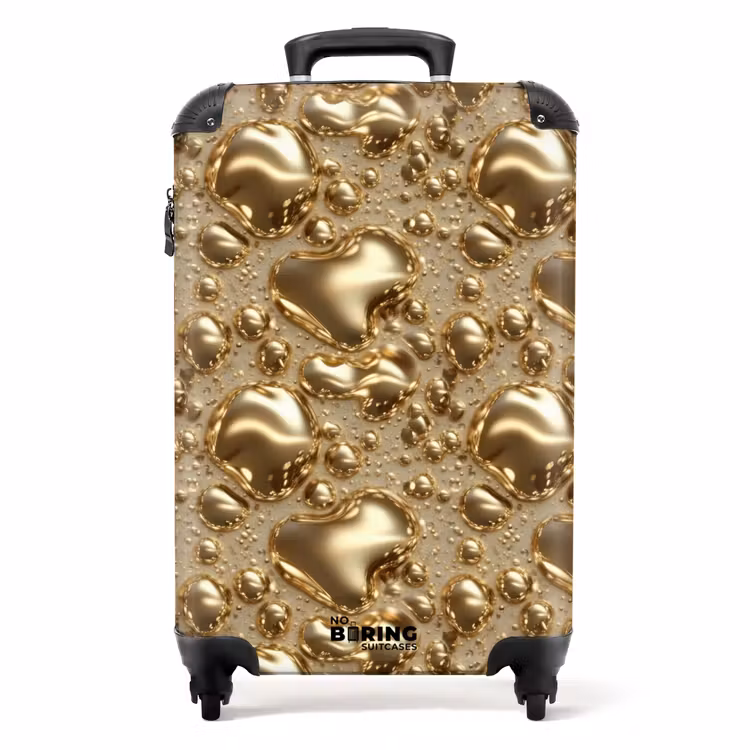 Suitcase - Droplets - Organic - Gold — 1