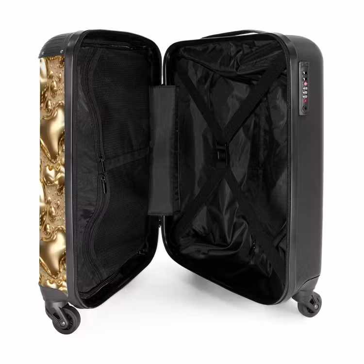 Suitcase - Droplets - Organic - Gold — 5