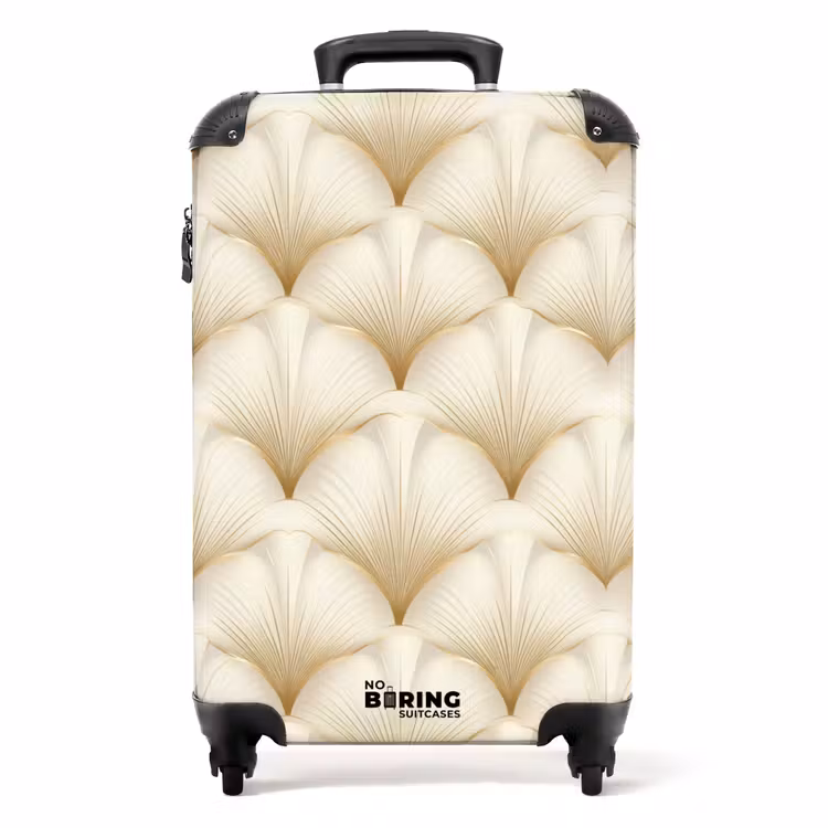 Suitcase - Fan - Motif - Gold — 1