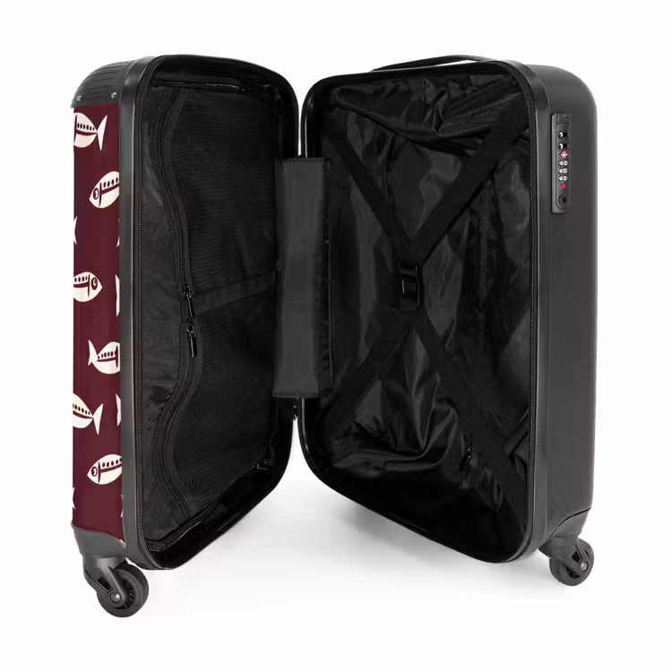 Suitcase - Fish - Graphic - Pattern - Dark — 5