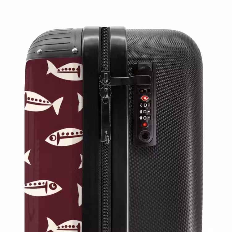 Suitcase - Fish - Graphic - Pattern - Dark — 6
