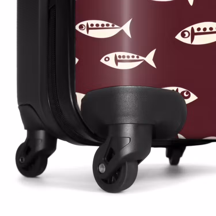 Suitcase - Fish - Graphic - Pattern - Dark — 7