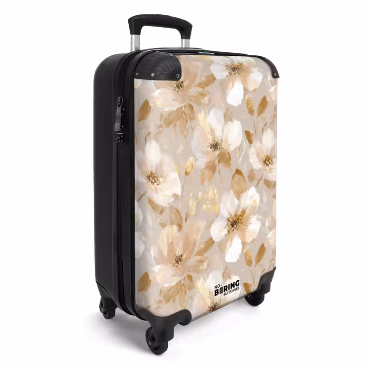 Suitcase - Flowers - artistic - Gold — 2