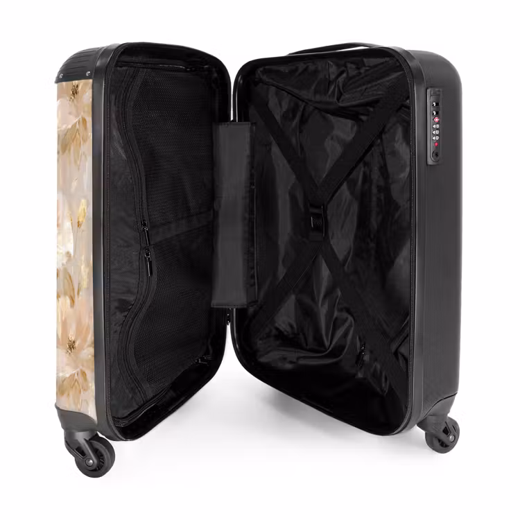 Suitcase - Flowers - artistic - Gold — 5