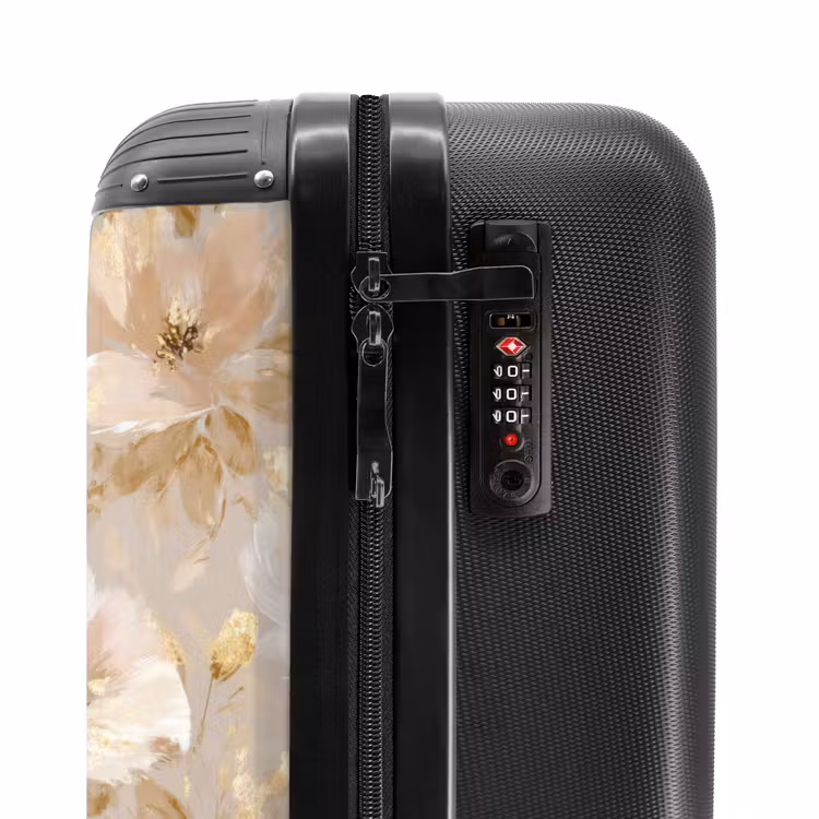 Suitcase - Flowers - artistic - Gold — 6