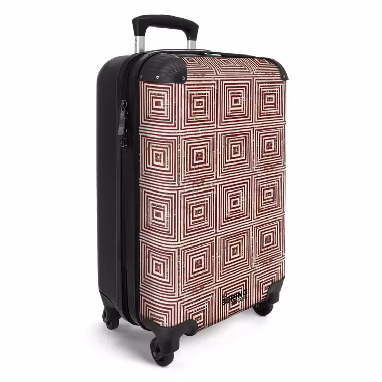 Suitcase - Geometric - Pattern - Red — 2