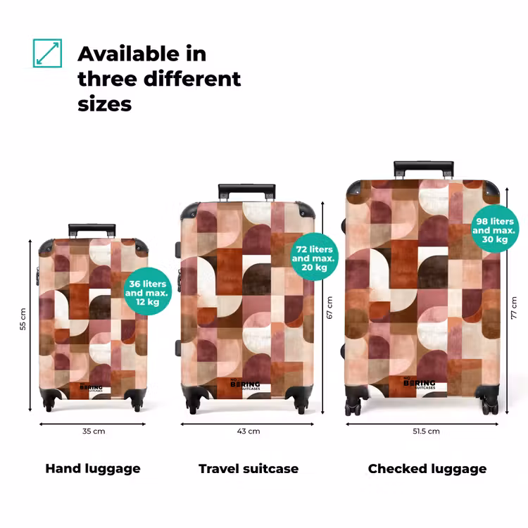 Suitcase - Geometry - Modern - Retro — 3