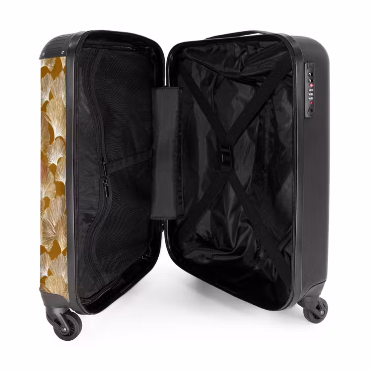 Suitcase - Ginkgo - Leaves - Gold — 5
