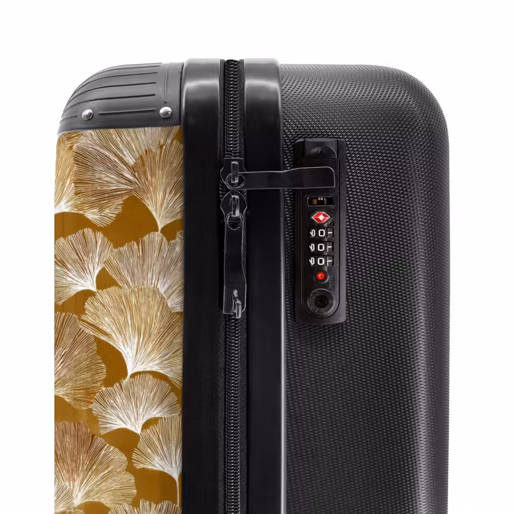 Suitcase - Ginkgo - Leaves - Gold — 6