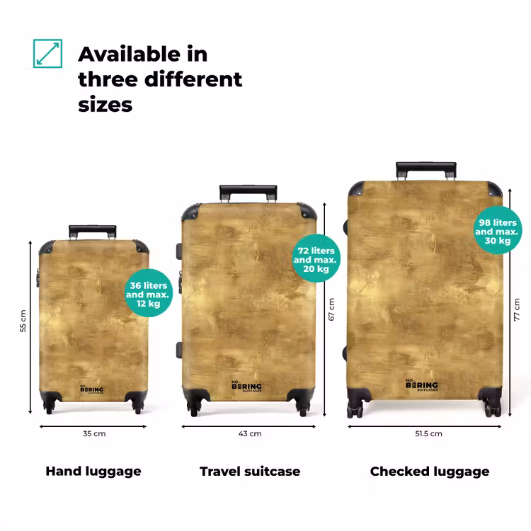 Suitcase - Industrial - Texture - Gold — 3