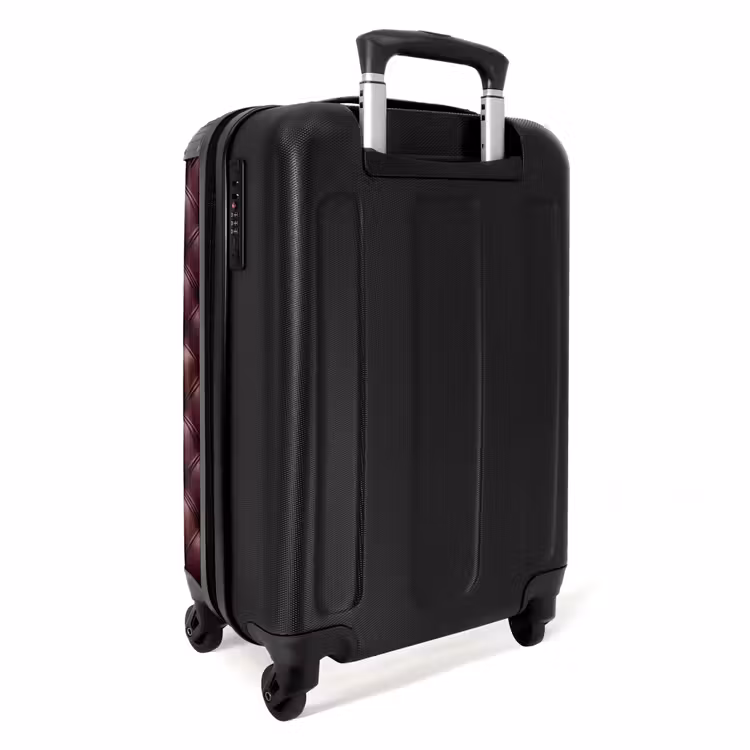 Suitcase - Leather - Pattern - Bordeaux — 4