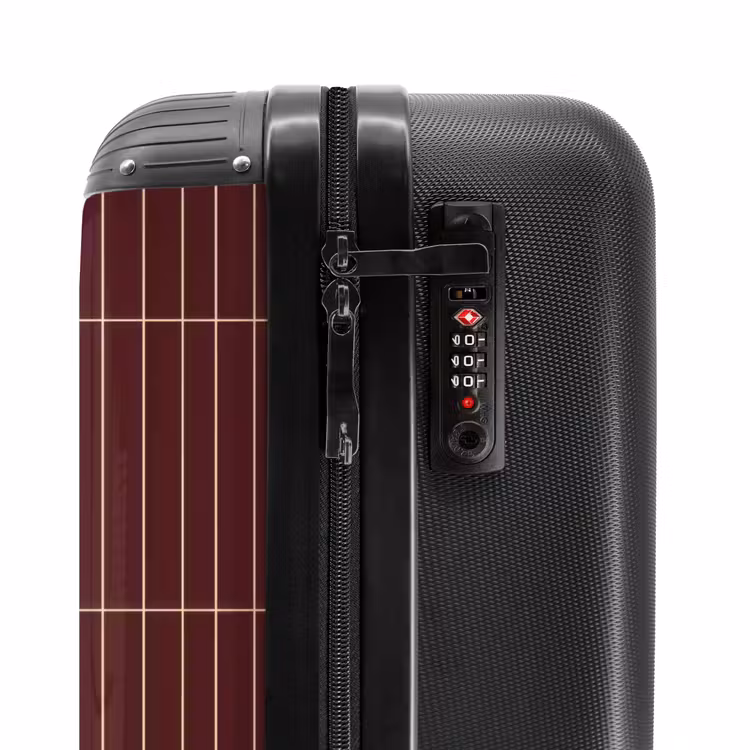 Suitcase - Lines - Pattern - Bordeaux — 6
