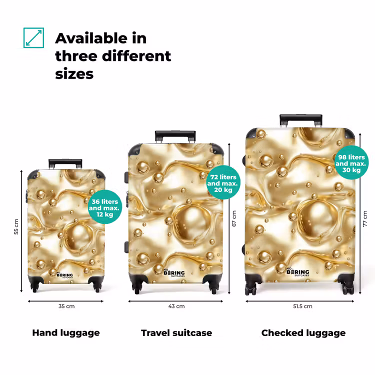 Suitcase - Liquid - Drops - Gold — 3