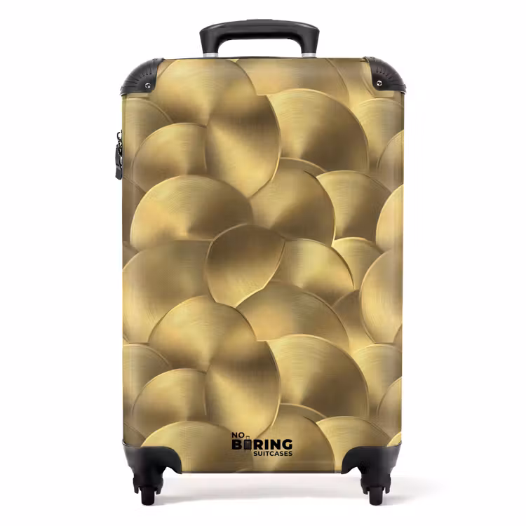 Suitcase - Modern - Circle - Gold — 1