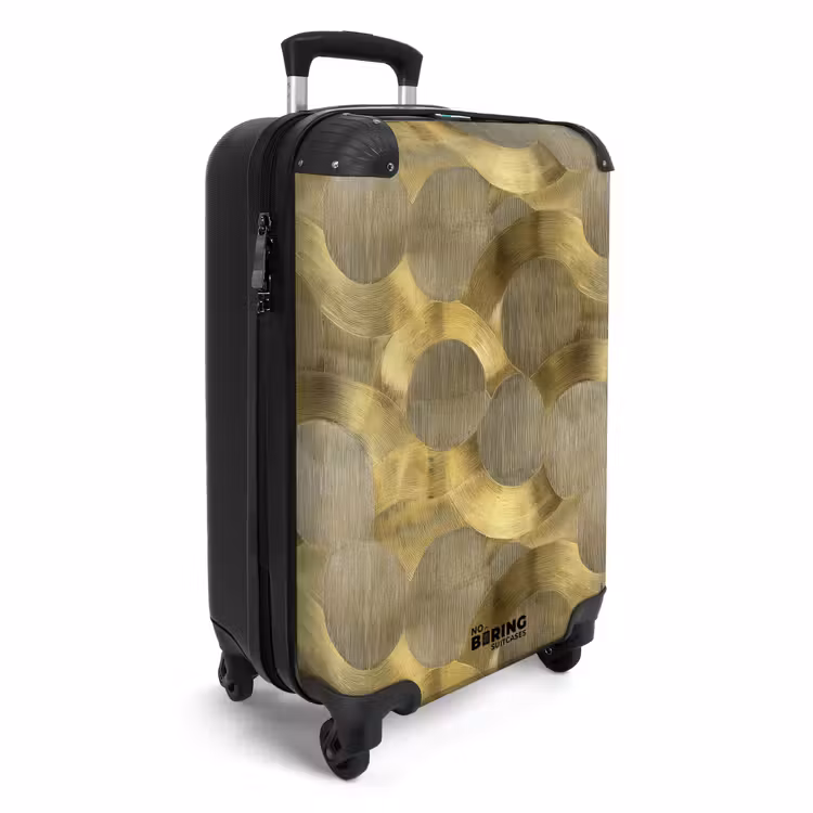 Suitcase - Modern - Geometric - Gold — 2