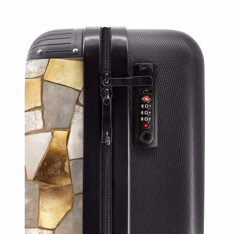 Suitcase - Mosaic - Marble - Gold — 6