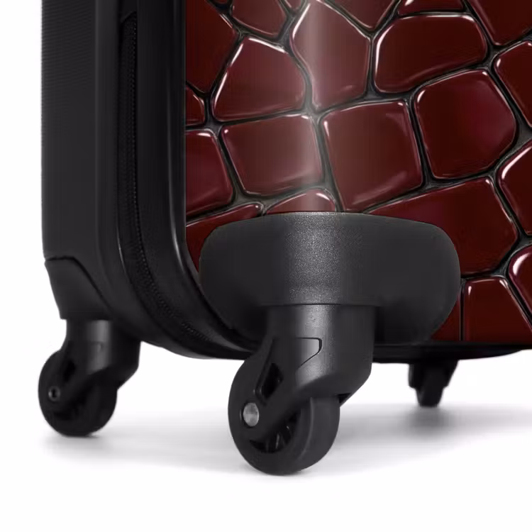 Suitcase - Mosaic - Tile - Bordeaux red — 7