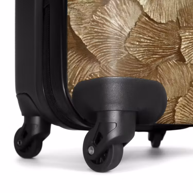 Suitcase - Organic - Pattern - Leaves - Gold — 7