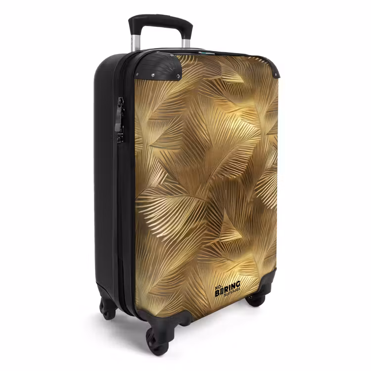 Suitcase - Palm - Fan - Gold — 2