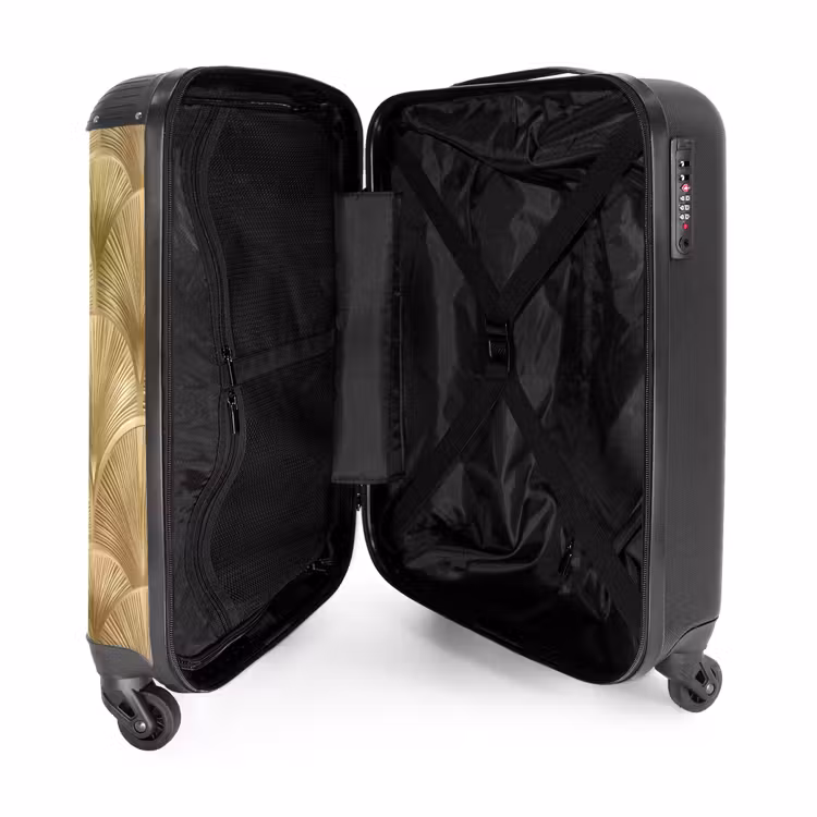Suitcase - Pattern - Fan - Gold — 5