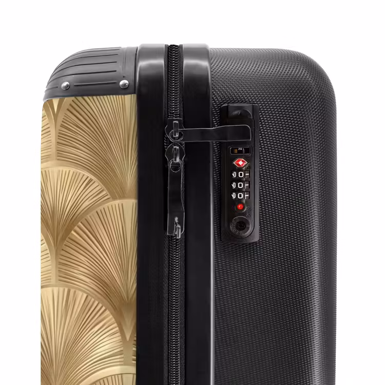 Suitcase - Pattern - Fan - Gold — 6
