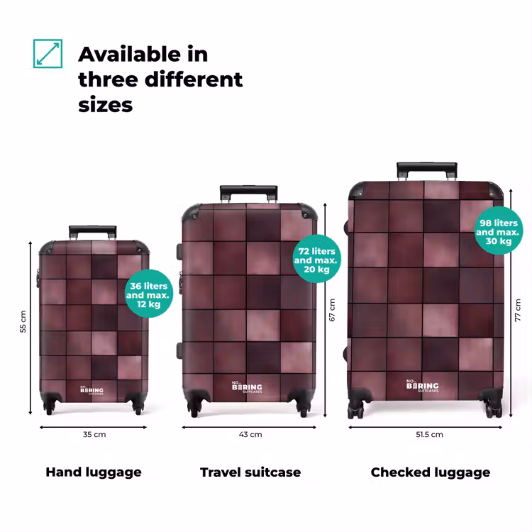 Suitcase - Square - Tile - Pattern - Purple — 3