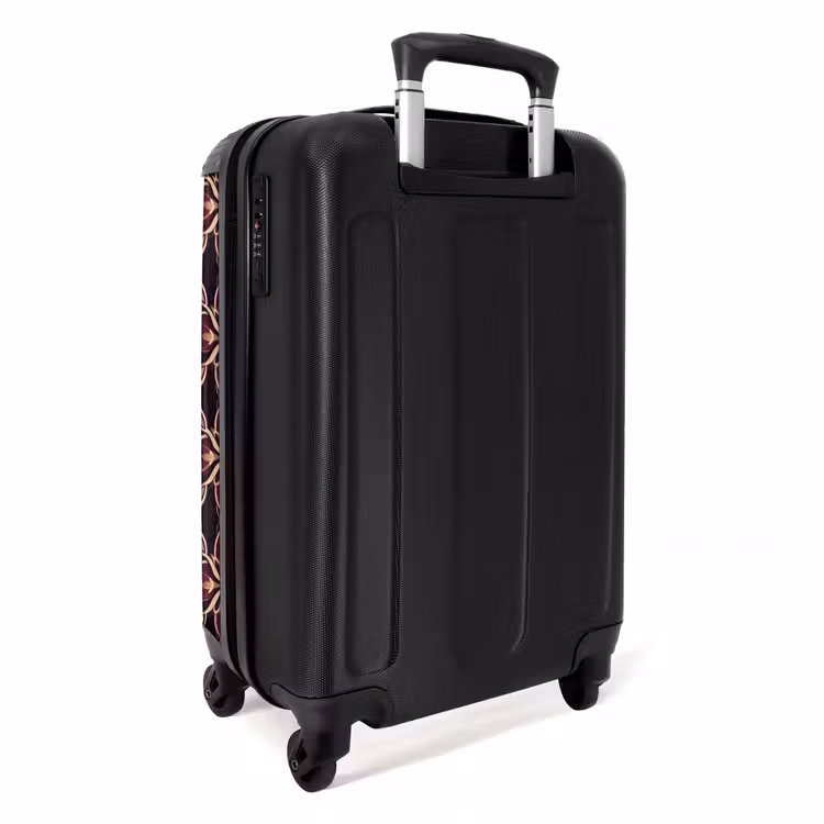 Suitcase - Symmetrical - Tile - Burgundy — 4