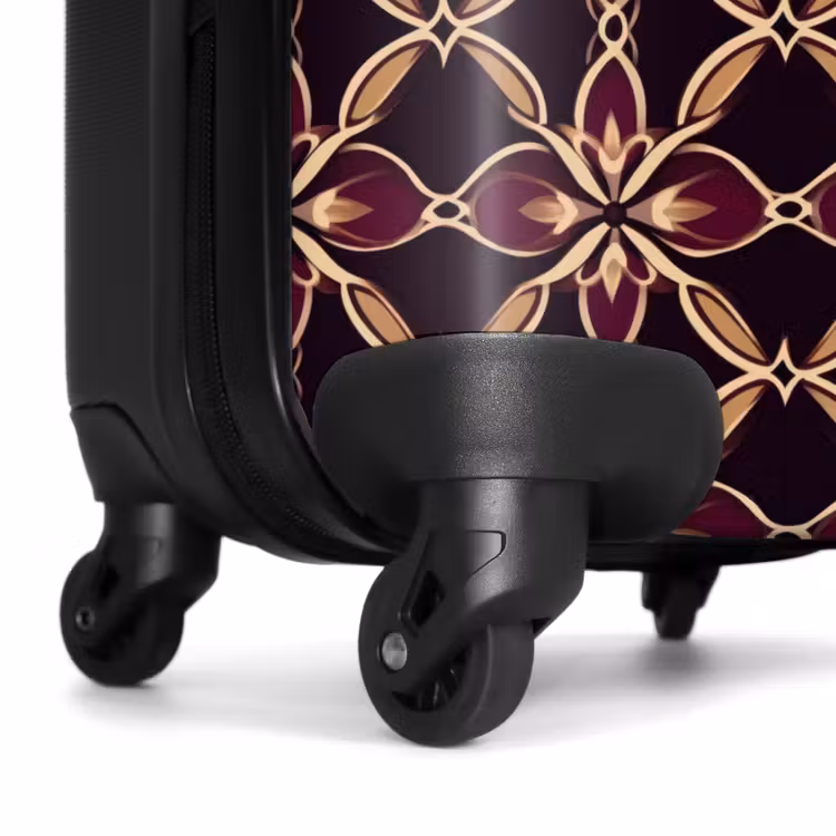 Suitcase - Symmetrical - Tile - Burgundy — 7