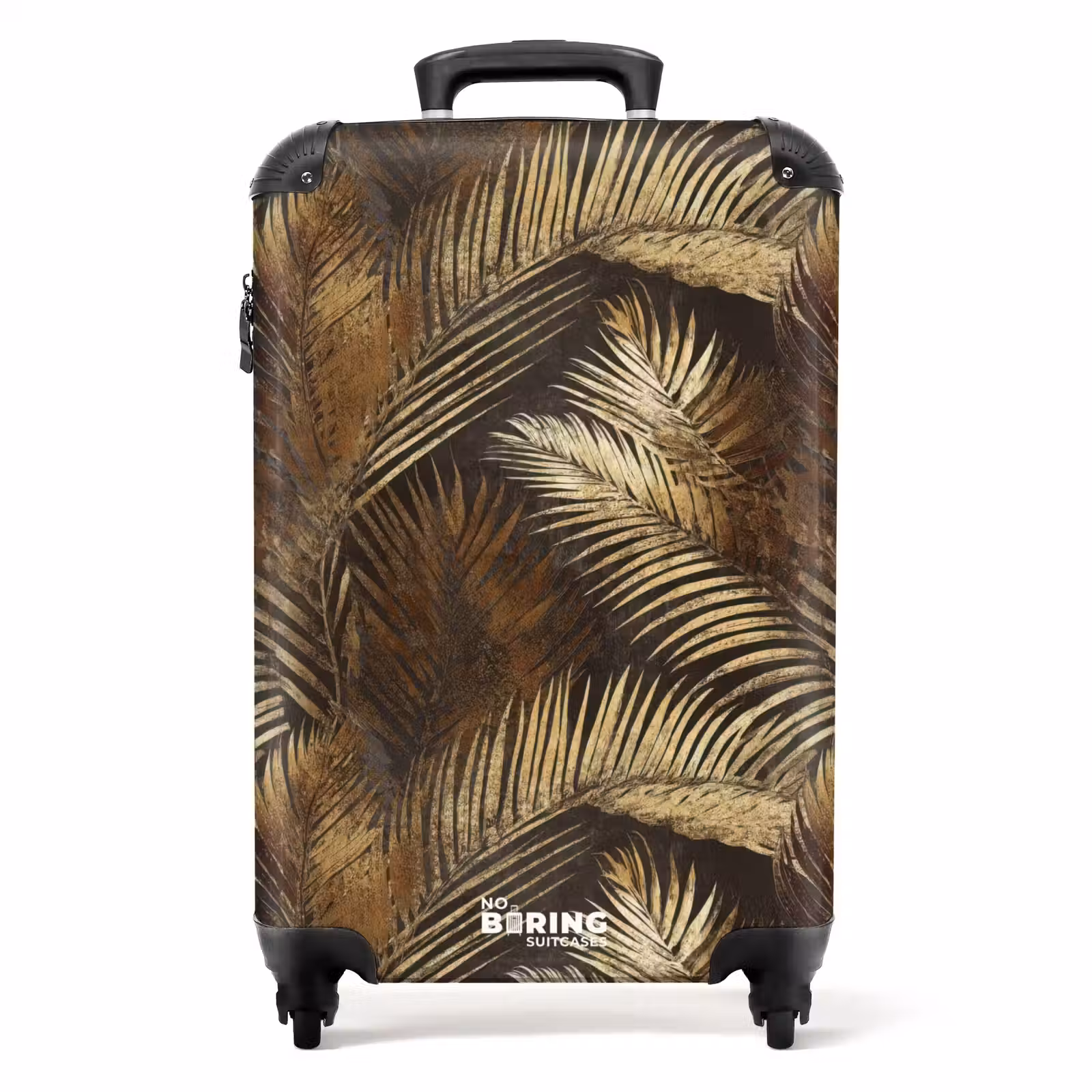 Suitcase - Tropical - Leaves - Gold — 1