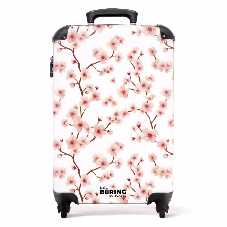 Suitcase - Cherry Blossom - Branches - Pink — 1